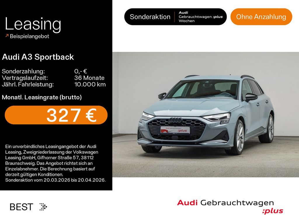 Audi A3 Sportback 40 TFSIe S-LINE*NAVI-PLUS*LED*KAMER