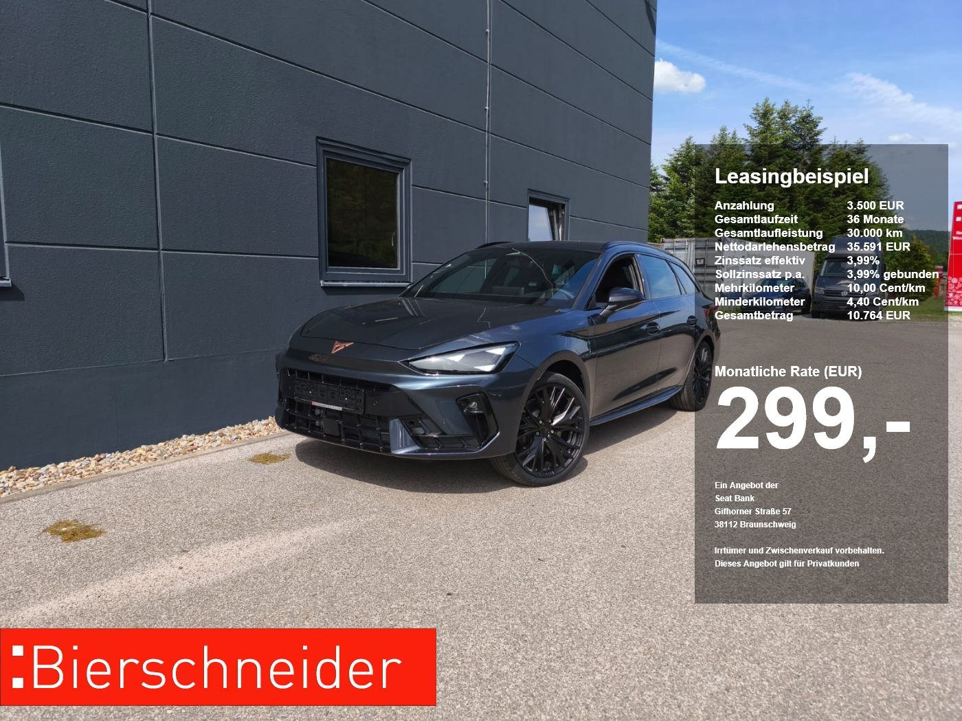 Cupra Leon Sportstourer 1.5 eHybrid VZ BLACK ab 299.-