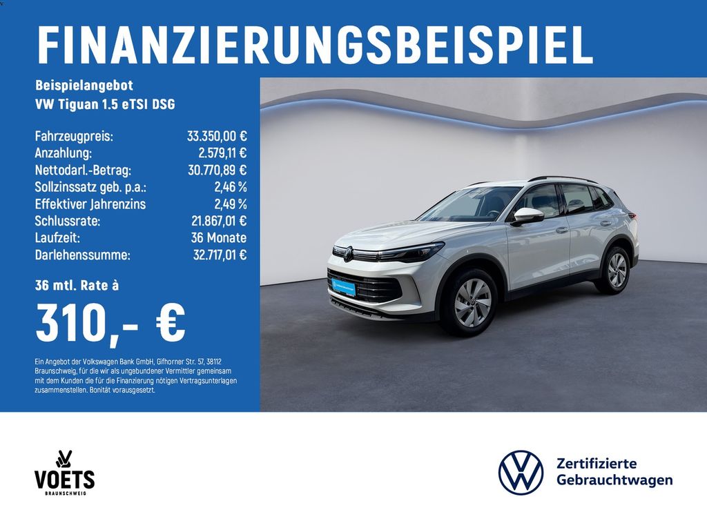 Tiguan 1.5 eTSI DSG LED+RearView+Navi