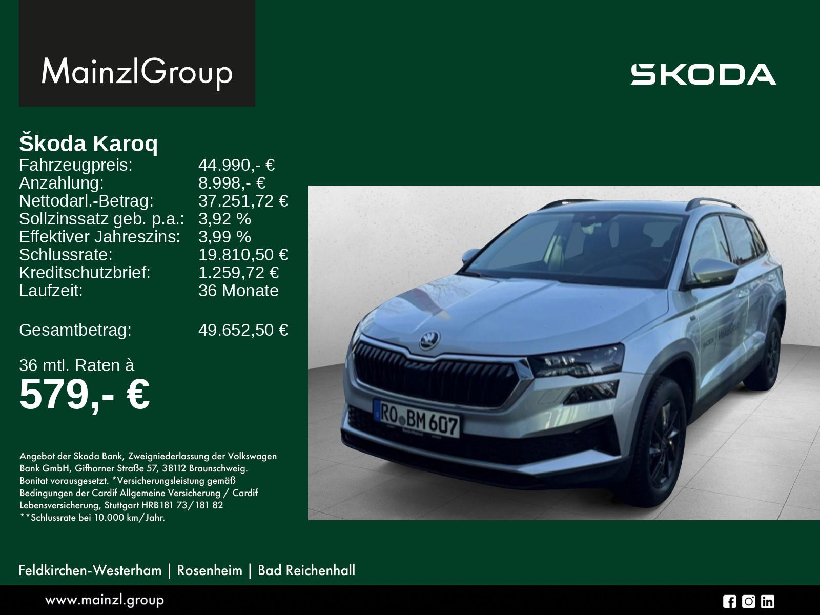 Skoda Karoq Tour 1,5 TSI 110 kW 7-Gang-DSG