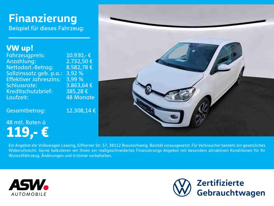 Volkswagen up! ACTIVE 1.0 MPI 5-Gang Klima RFK PDC SHZ