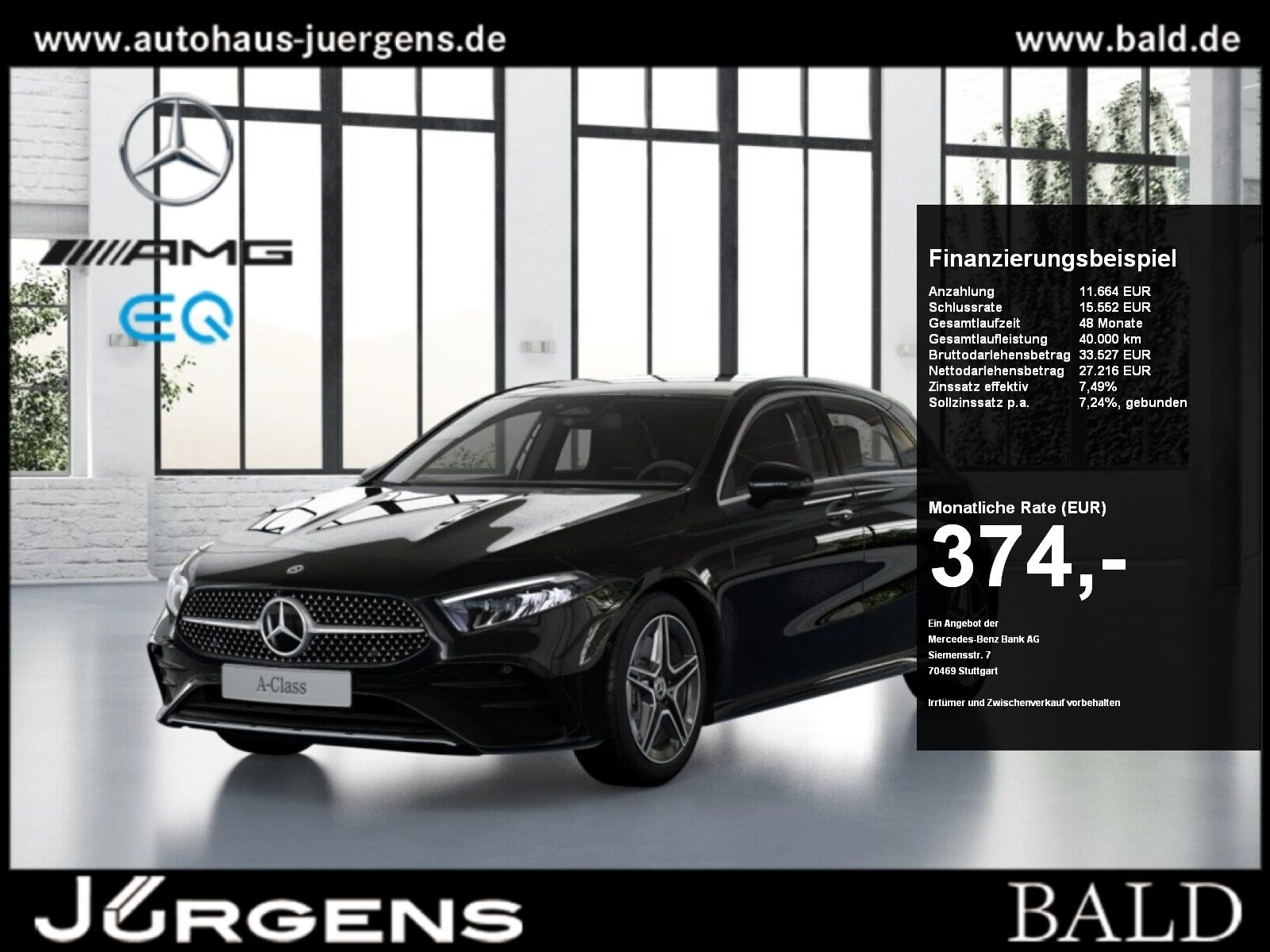 Mercedes-Benz A 250 4M AMG-Sport/Ambiente/Keyl/LED/Totw/Cam/18