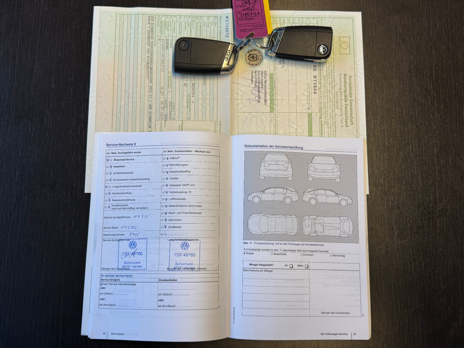 Fahrzeugabbildung Volkswagen Golf VII GTD DCC LED 1.HAND VW SCHECKHEFT EURO 6