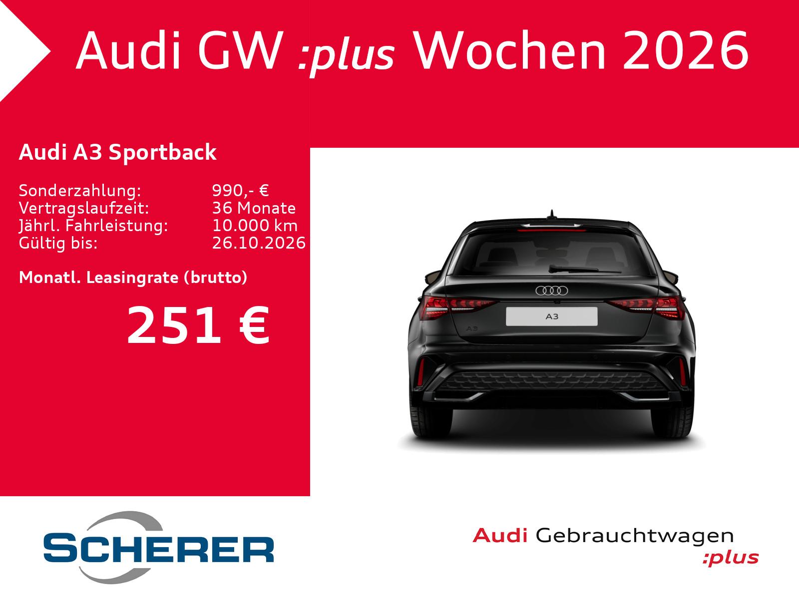 Audi A3 Sportback S line 35 TFSI S tronic NAVI RFK AC, миниатюра 6