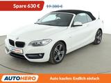BMW 2er 220i Sport Line Aut.*NAVI*BI-XENON*TEMPO*PDC - BMW 220 Cabrio Gebrauchtwagen