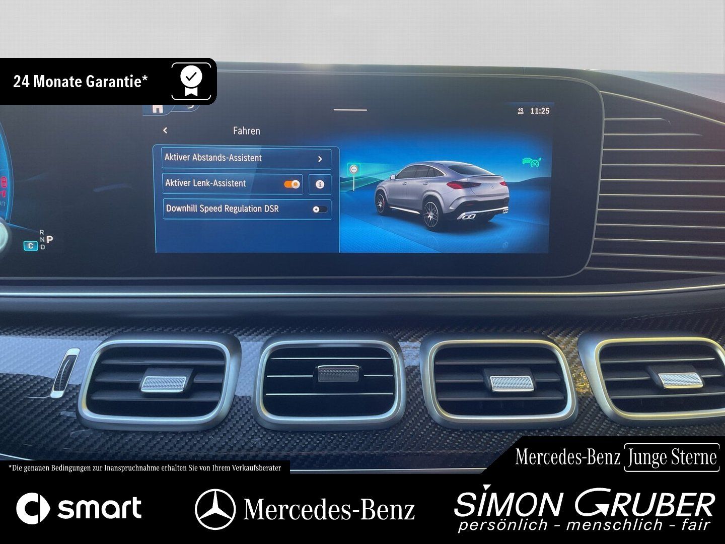 Fahrzeugabbildung Mercedes-Benz GLE 63 S Coupé AMG ActiveRide HUD Night Standhzg