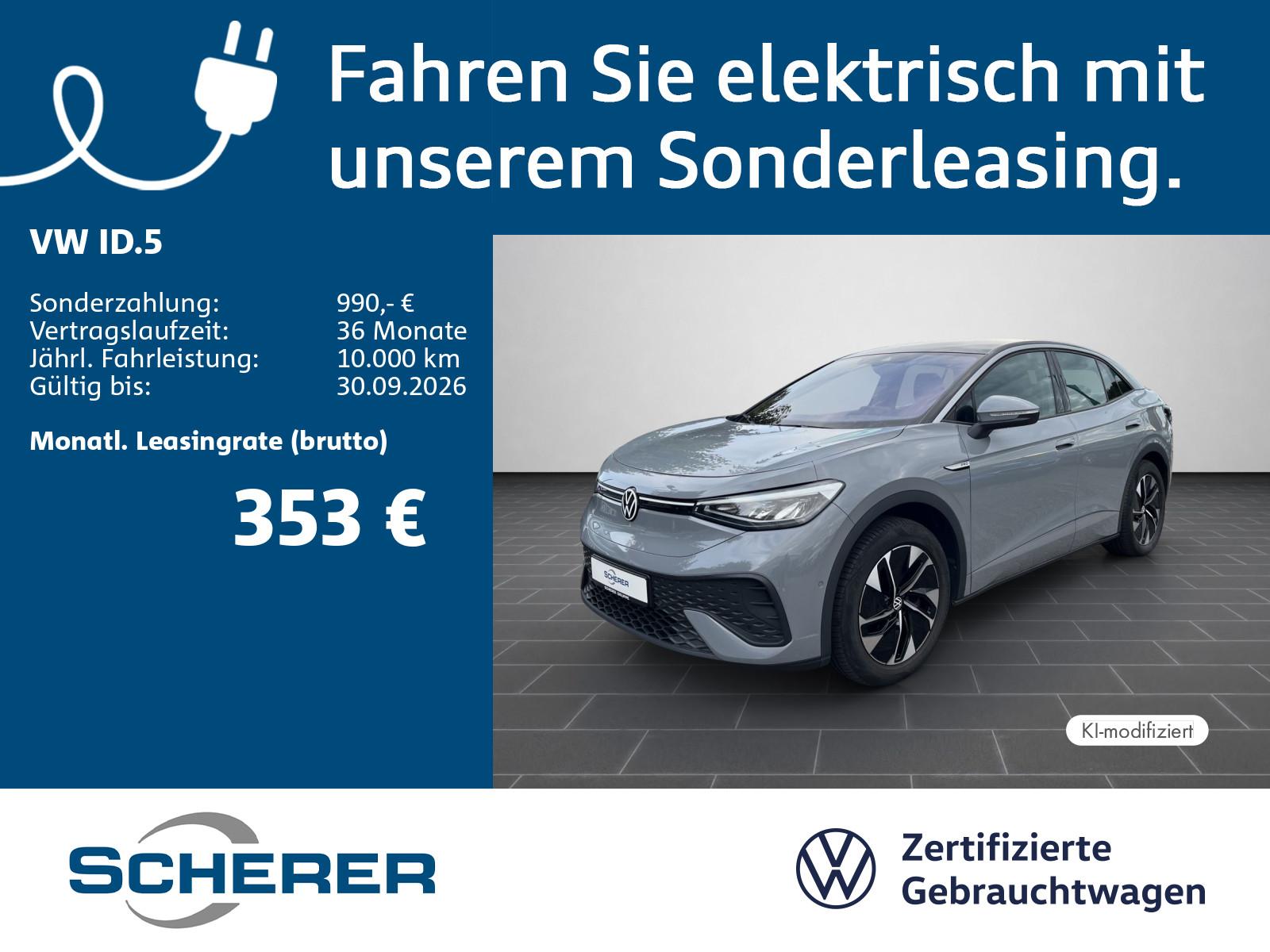 Volkswagen ID.5 Pro Navi, RFK, SHZ, Keyless, Regensensor, P