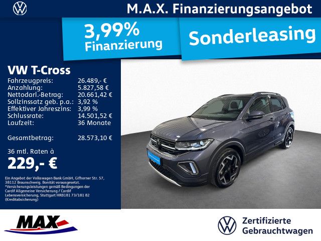 T-Cross 1.5 TSI DSG R LINE IQ.LIGHT+AHK+NAVI+ACC