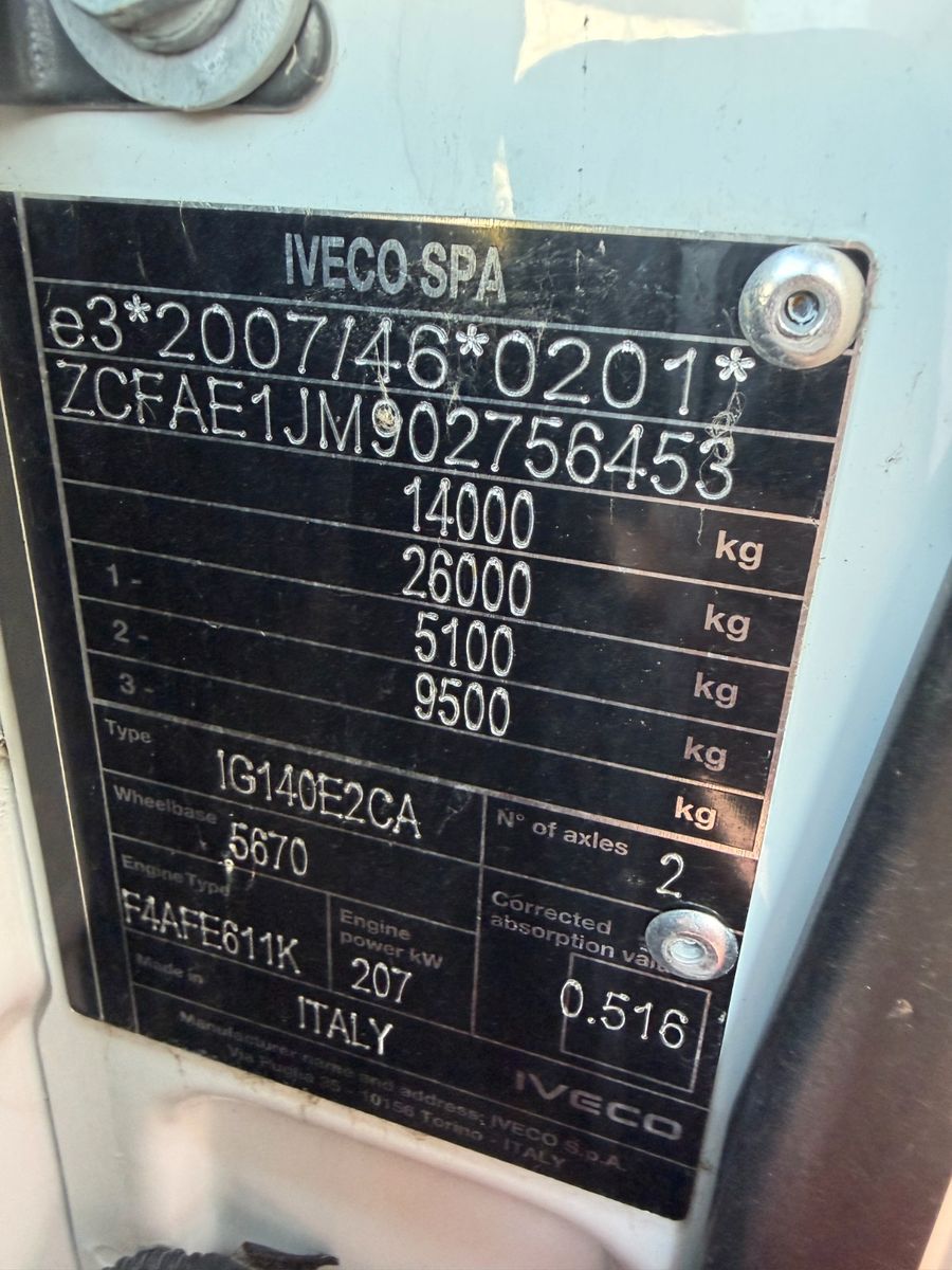 Fahrzeugabbildung Iveco Eurocargo ML140E28/P Bett AHK Klima Standheizung