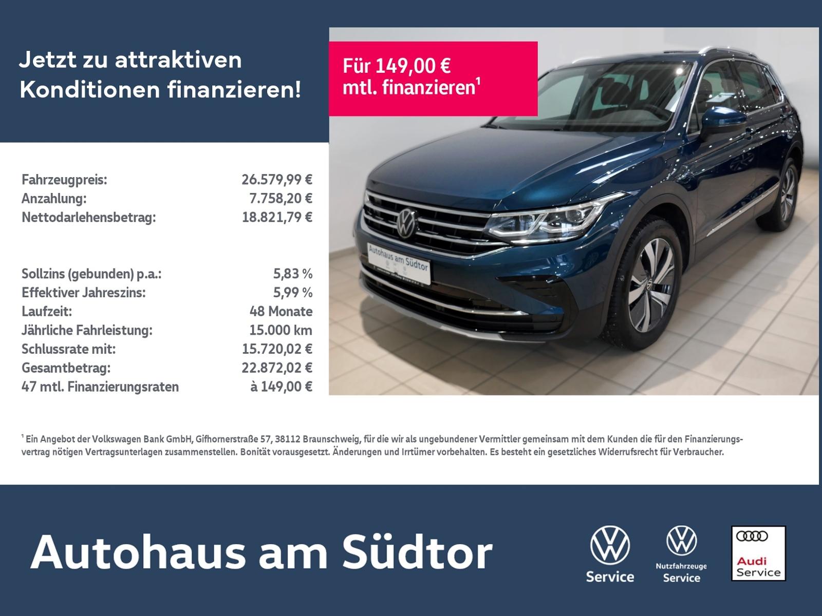 Volkswagen Tiguan Elegance 1.4 TSI Hybrid DSG | LED AHK RFK