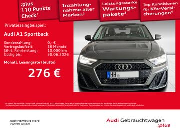 Audi Leasingangebot: Audi A1 Sportback 30  TFSI S line S tronic Nav Kamera