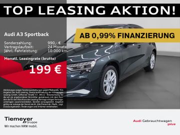 Audi Leasingangebot: Audi A3 Sportback 35 TFSI ADVANCED LED NAVI KAMERA eS
