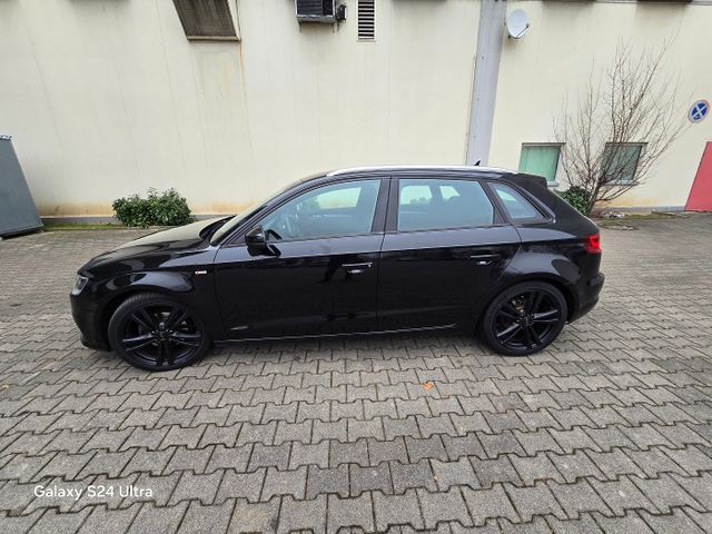 Audi A3 1.6 TDI S line Navi Teil-Leder LED AHK 18Zoll