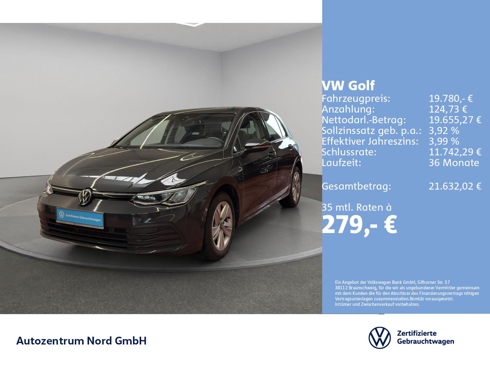 Volkswagen Golf VIII 1.0 eTSI DSG Life NAVI+LED+ACC+SITZHZG, миниатюра 22