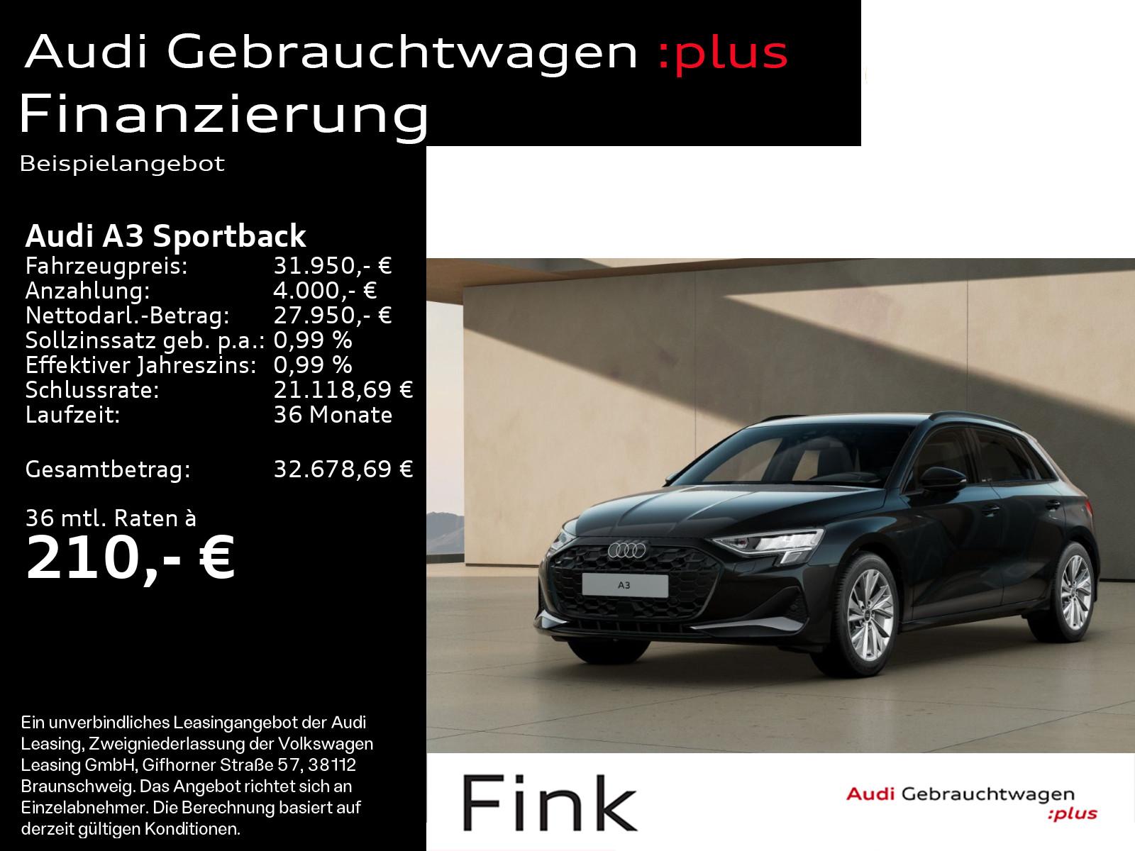Audi A3 Sportback advanced 35 TFSI AHK Navi