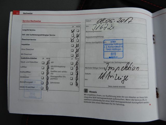 Fahrzeugabbildung Seat Ibiza Lim. Reference Salsa/57TKM/2.Hd/