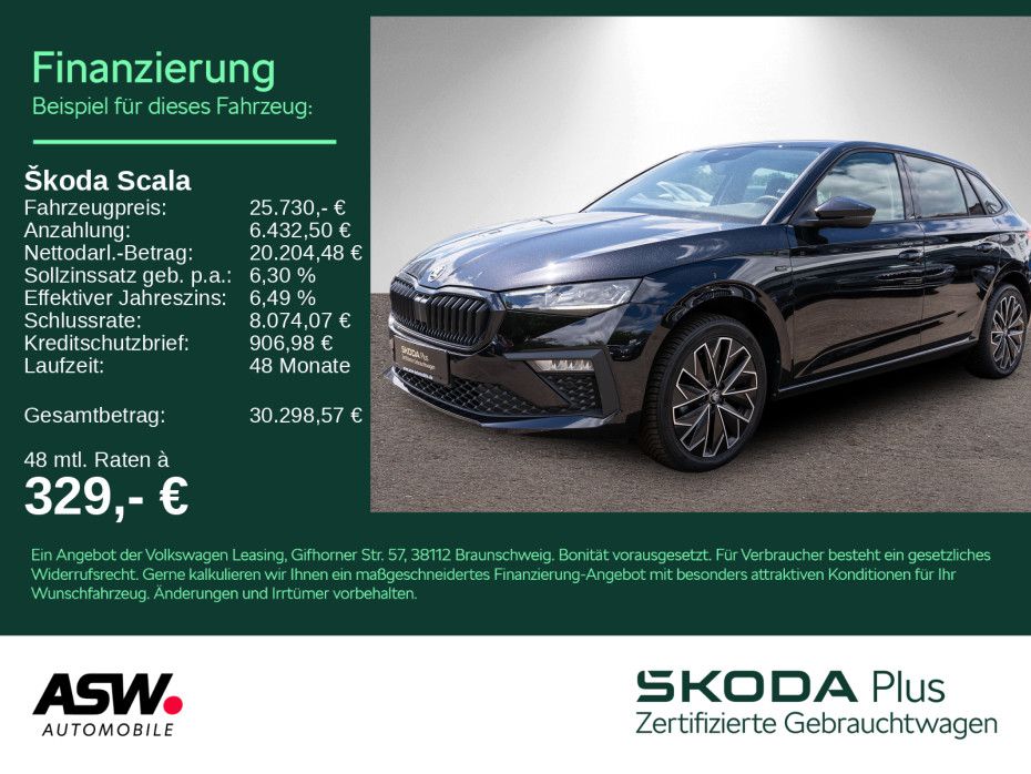 Skoda Scala Selection 1.5 TSI DSG LED NAVI AHK RFK ACC