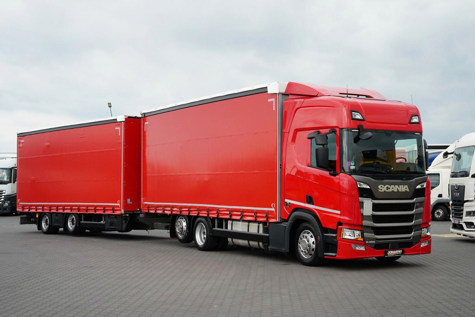 Scania R 450 / ACC / EURO 6 / ZESTAW PRZEJAZDOWY 120 M3