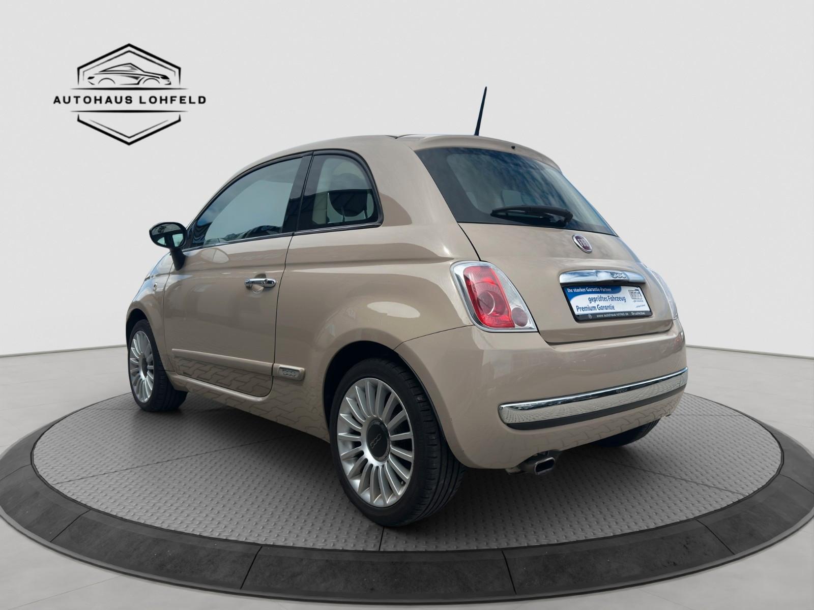 Fiat 500 Lounge *PANORAMA DACH*SCHECKHEFT*
