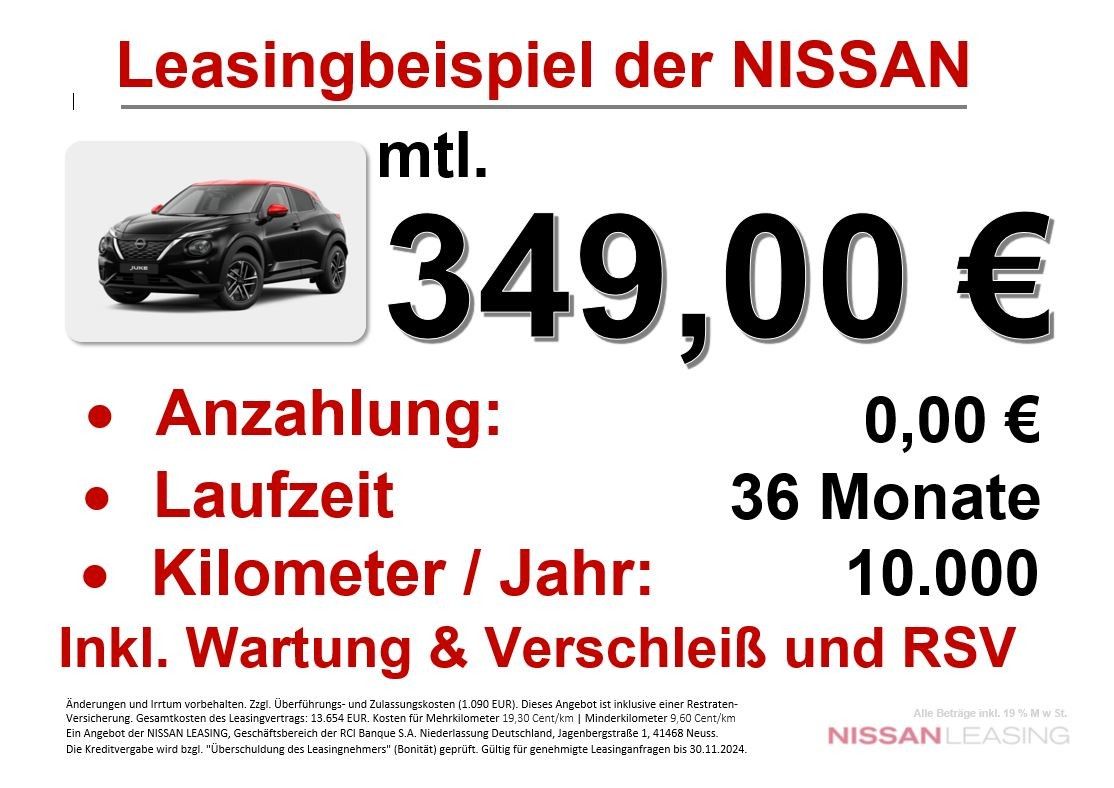 Fahrzeugabbildung Nissan Juke 1.6 Hybrid  N-Connecta