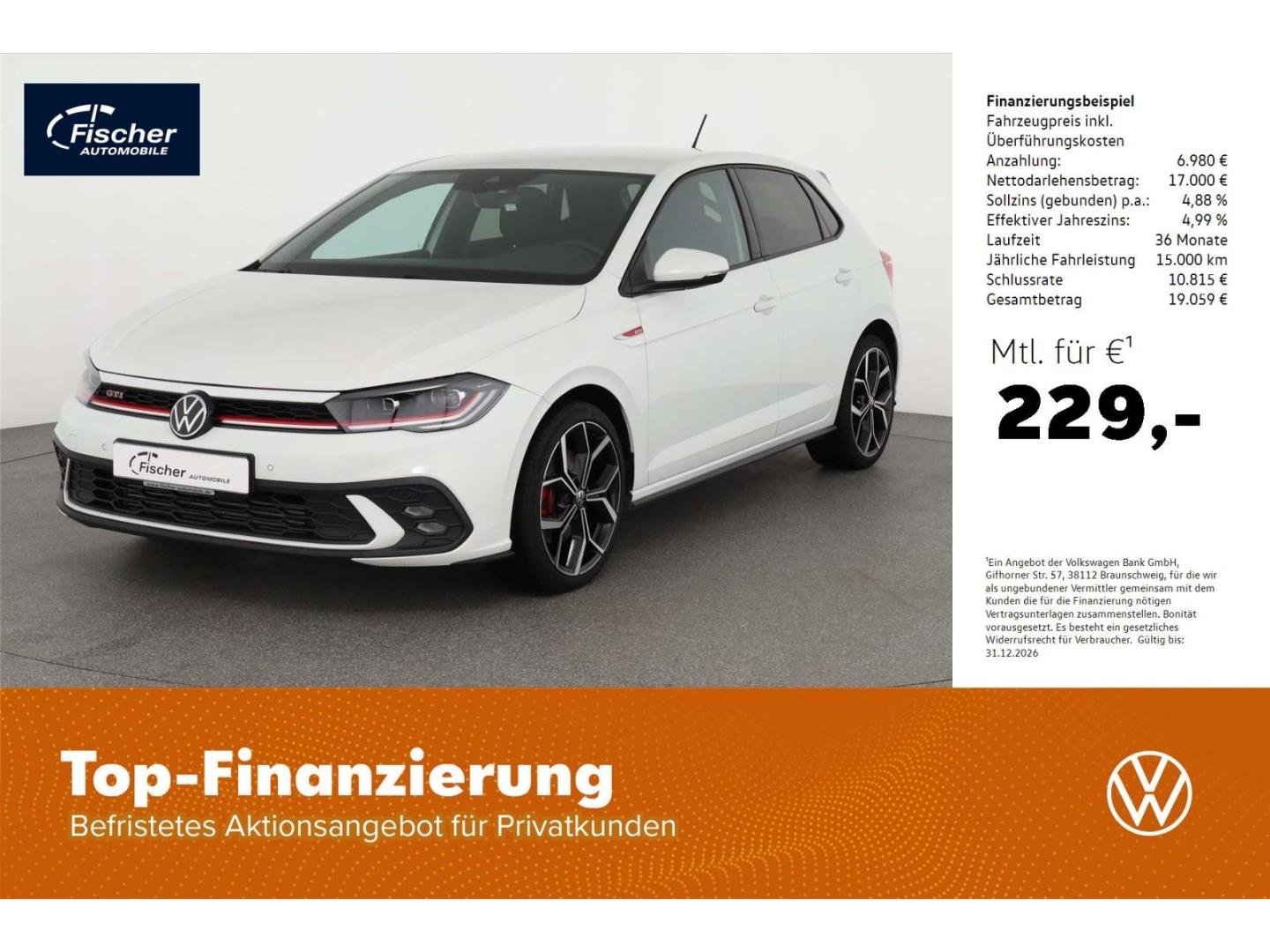 Volkswagen Polo GTI 2.0 TSI OPF DSG Matrix/NAV/RFK/ACC/PDC