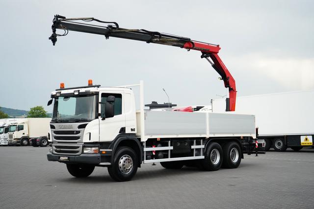 Scania P 360 · 6 X 4 · SKRZYNIOWY + HDS · HMF 1730 K3 ·