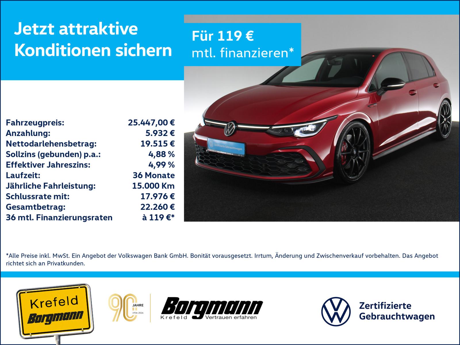 Volkswagen Golf VIII 2.0 TSI GTI LED ACC NAVI KAMERA SHZ