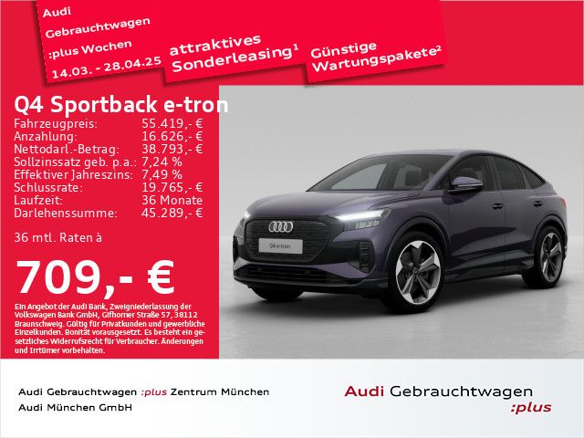 Audi Q4 Sportback e-tron 55 qu. Pano/ACC/Virtual/Navi