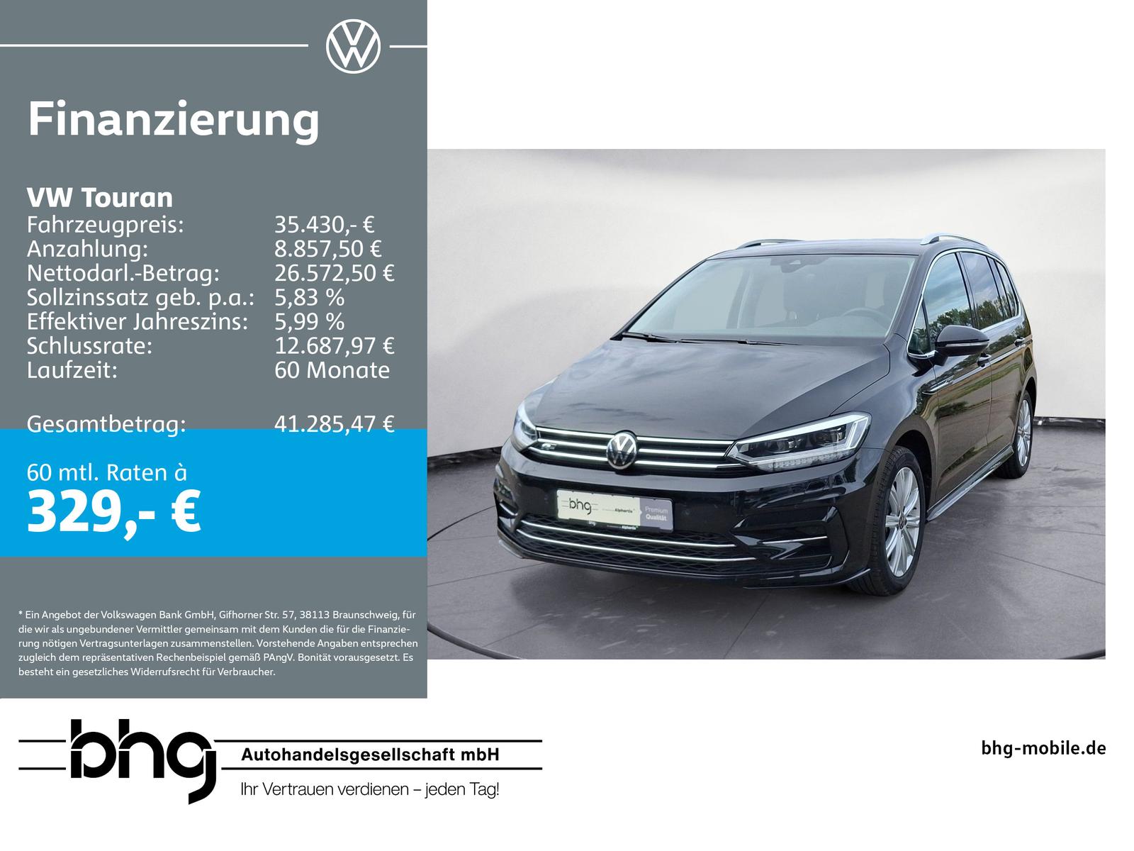Volkswagen Touran 1.5 TSI Highline AHK LED R-Line Ext. 7-Si