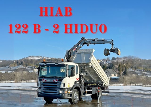 Scania P 280 * HIAB 122 B - 2 HIDUO + FUNK* TOPZUSTAND