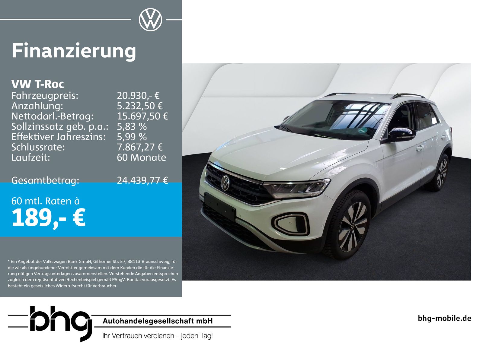 Volkswagen T-Roc 1.0 TSI GOAL