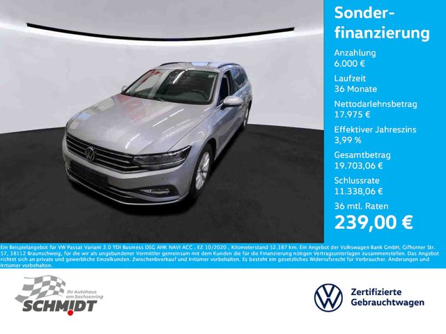 Volkswagen Passat Variant 2.0 TDI Business DSG AHK NAVI ACC