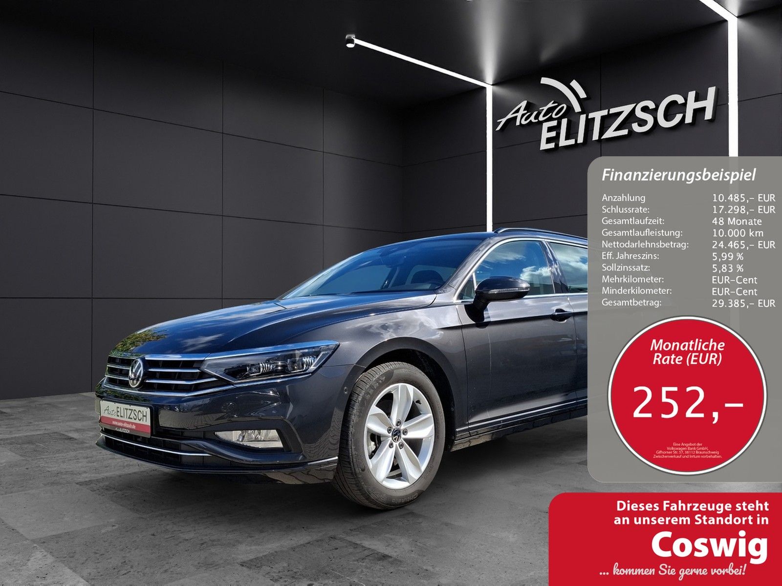 Fahrzeugabbildung Volkswagen Passat Business TSI DSG Matrix STH Navi ACC RFK