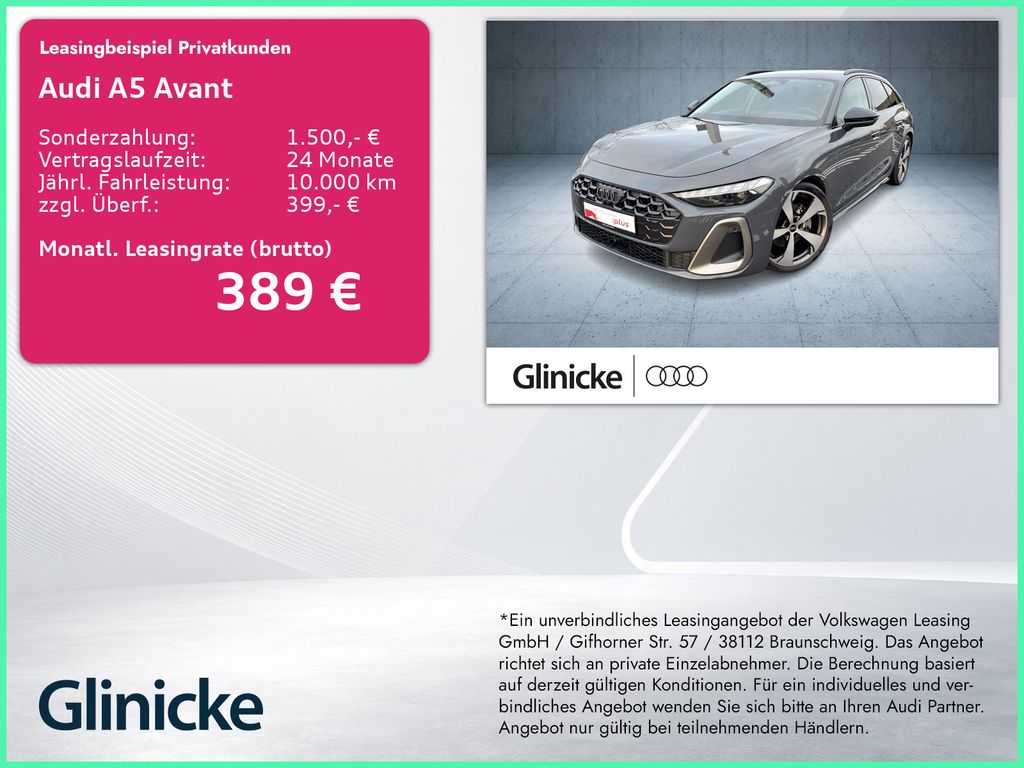 A5 Avant TFSI S line AHK/B&O/StHz/20"/Nav/Assist
