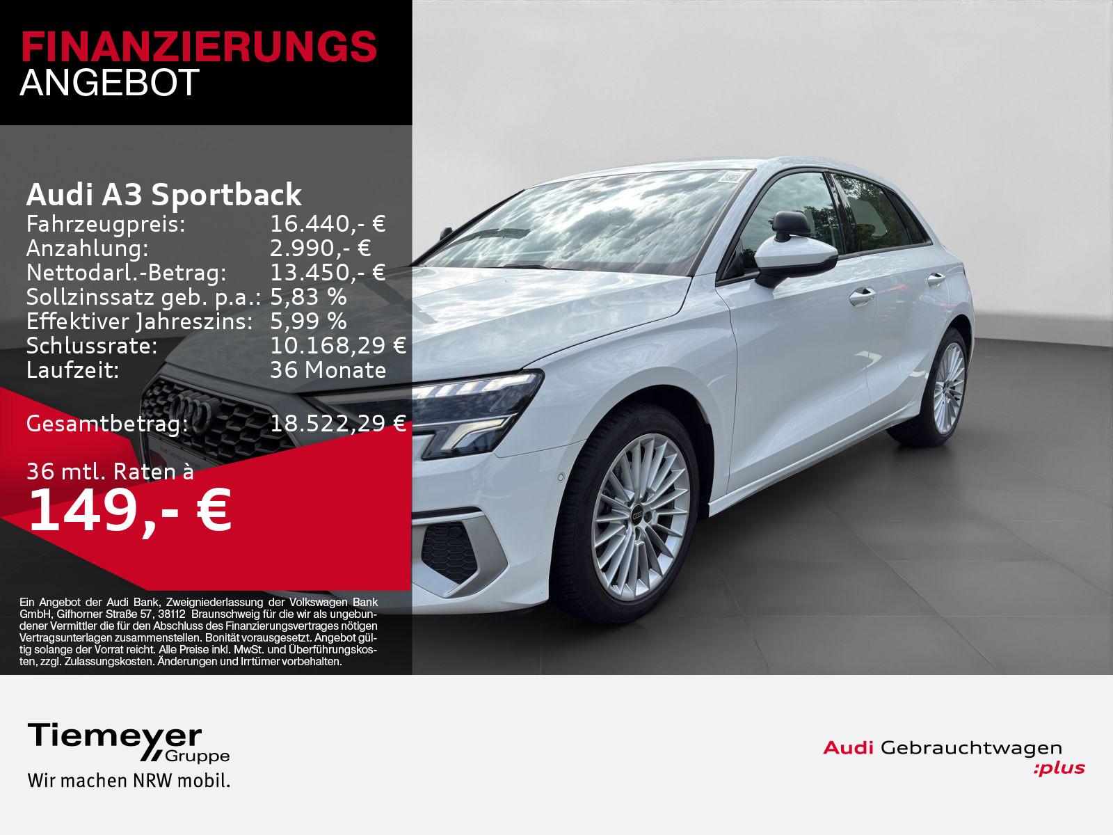 Audi A3 Sportback 30 TFSI ADVANCED LED KAMERA LM17