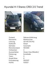 Hyundai H1 Bus 8-Sitzer 170 PS Automatik - Hyundai H-1 aus 2017