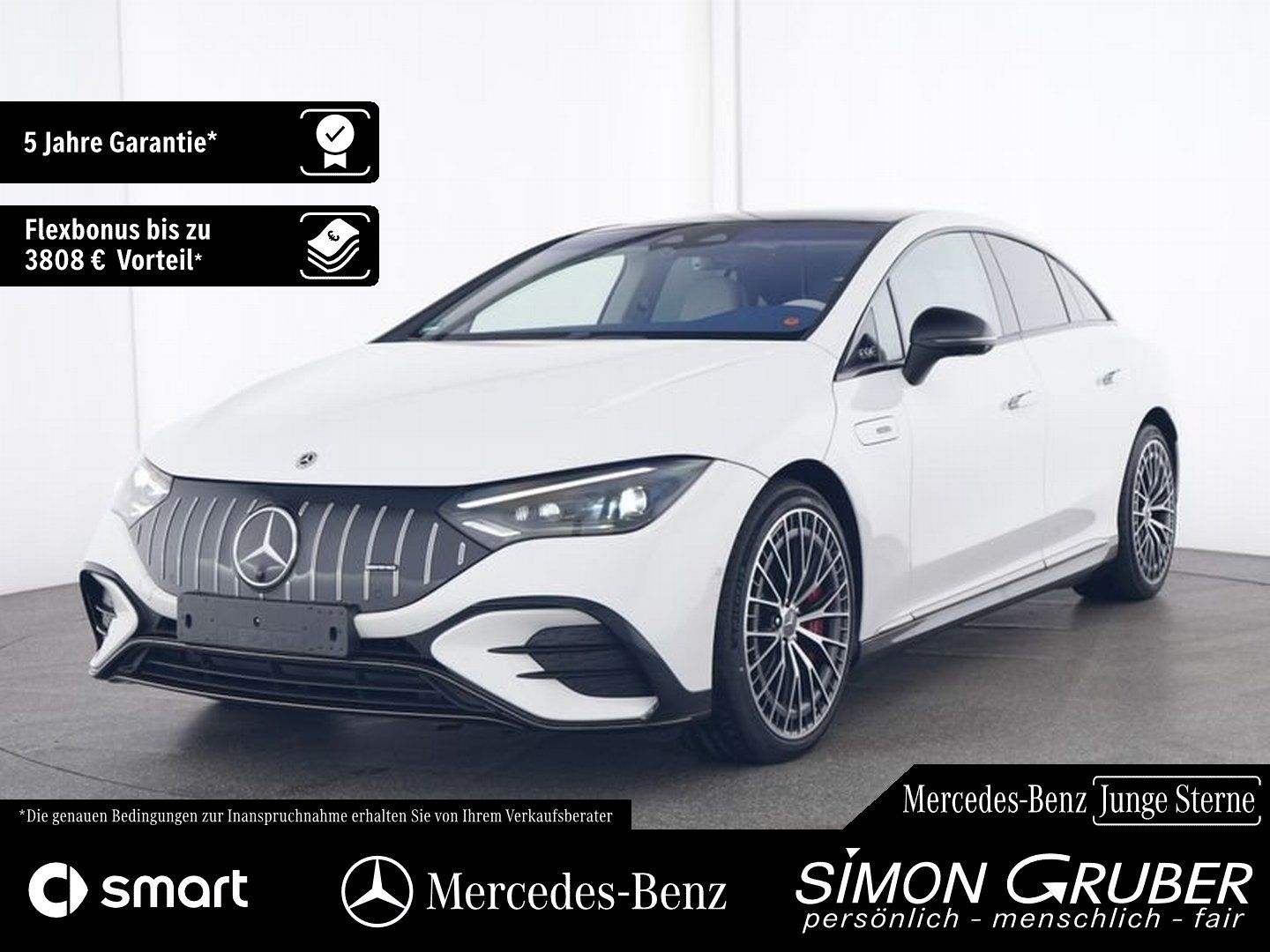 Fahrzeugabbildung Mercedes-Benz EQE 43 4M AMG Night Hyper Pano Carbon Nappa TV