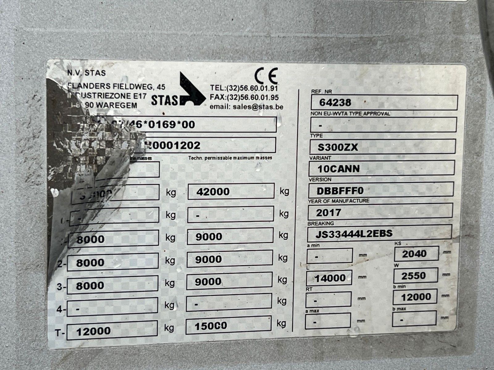 Fahrzeugabbildung Stas S 300 ZX 93 Walkingfloor