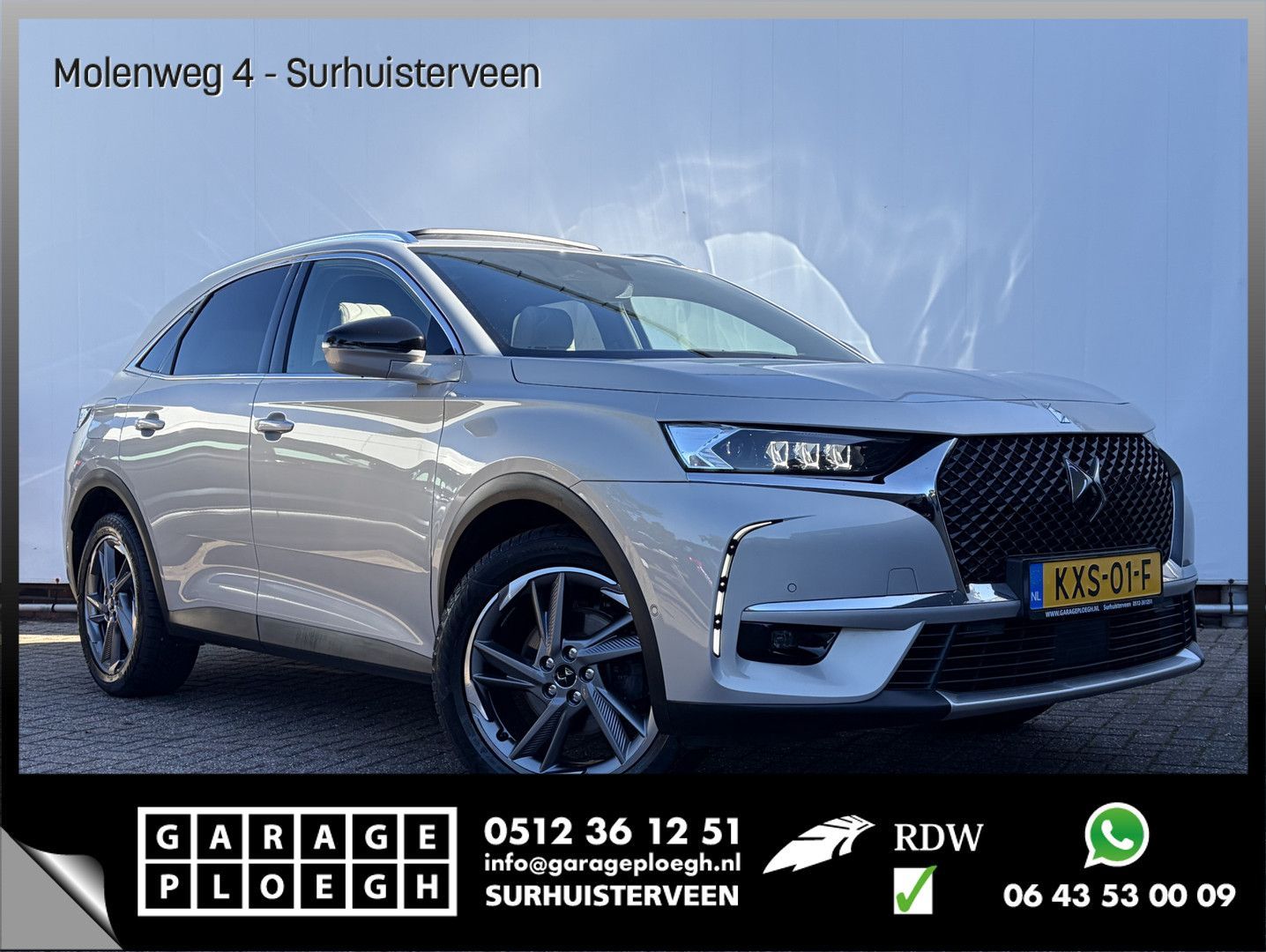 DS Automobiles DS7 Crossback 1.6 181pk Rivoli leder Massage Mem