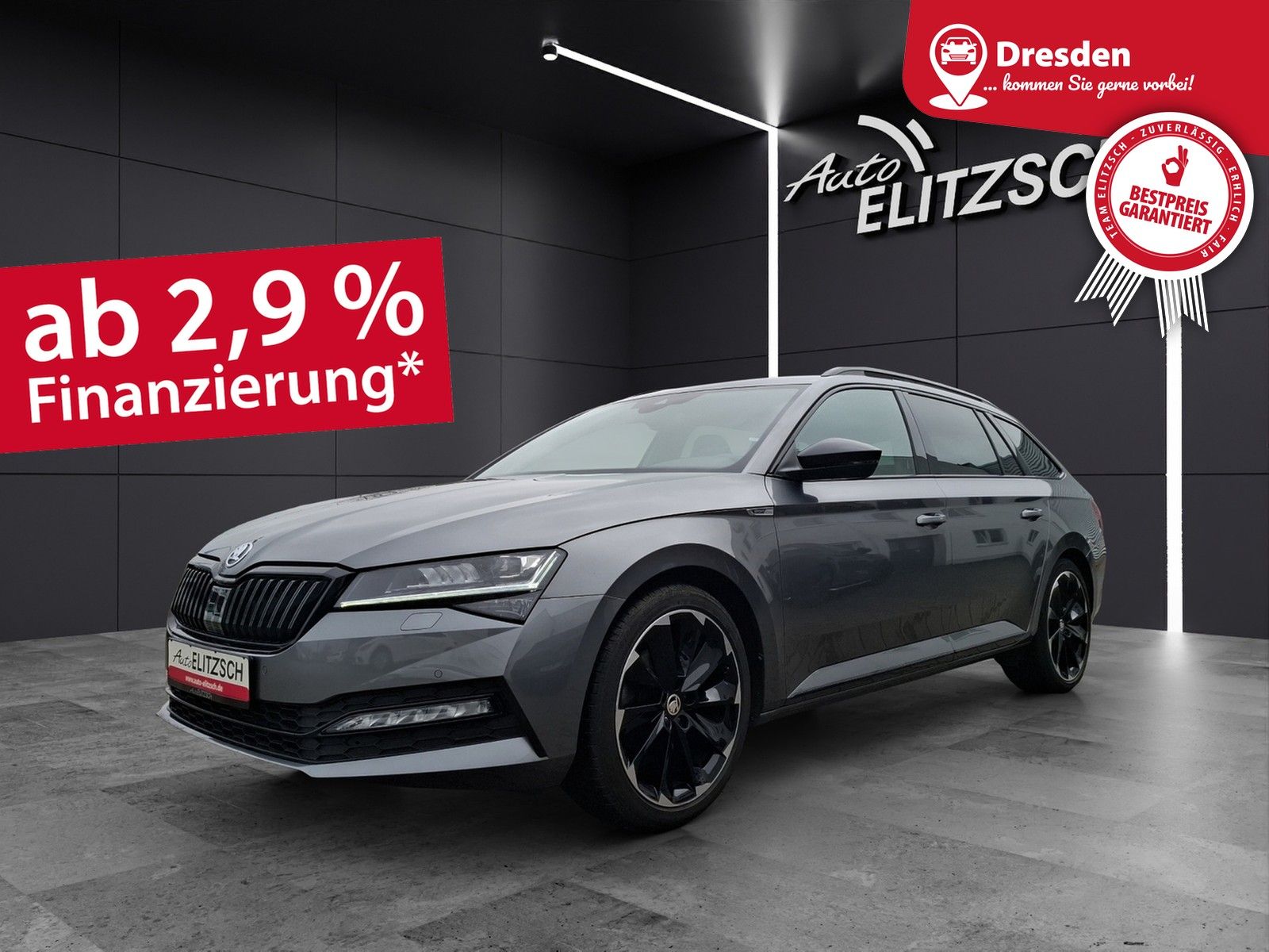 Fahrzeugabbildung SKODA Superb Combi TDI Sportline DSG 4x4 Matrix Navi A