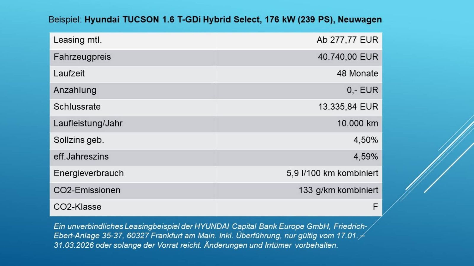 Fahrzeugabbildung Hyundai TUCSON FL HEV (MY26) N Line LED-Paket