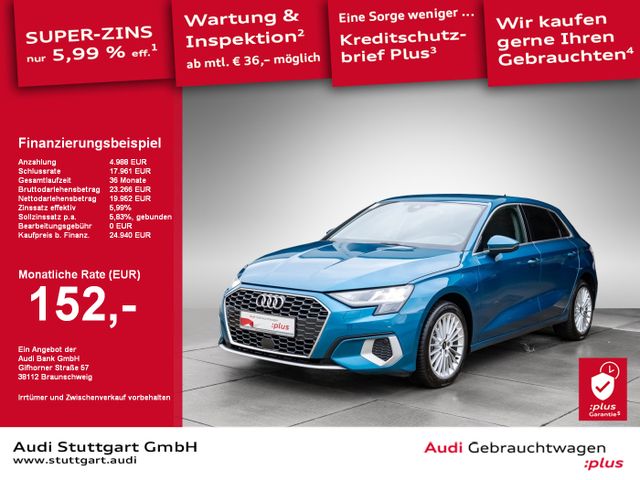 Audi A3 Sportback 40 TFSI e advanced LED virtC Kamera