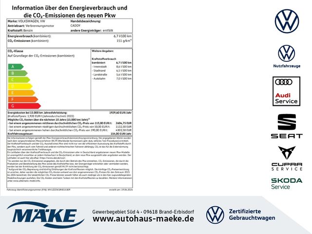 Volkswagen Caddy Cargo 1.5 TSI ecoProfi DSG