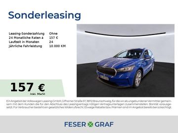Skoda Leasingangebot: Skoda Enyaq iV 50 Loft Alu 19" GRA LED Navi RüKa