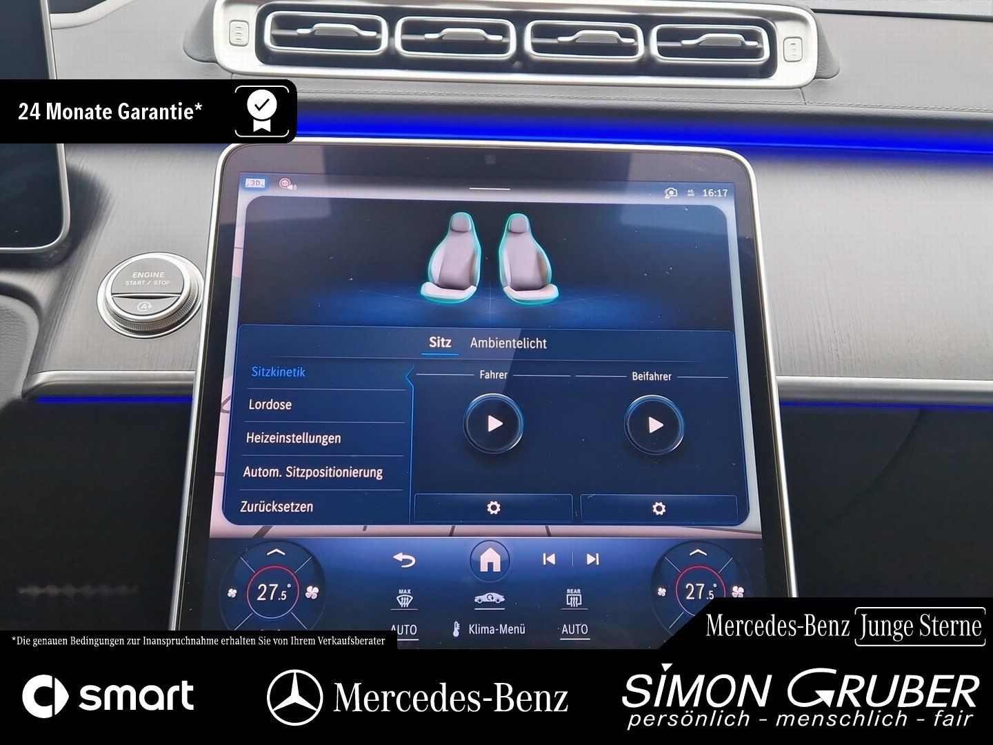 Fahrzeugabbildung Mercedes-Benz S 350 d 4MATIC AMG Pano HUD Burm Sitzklima