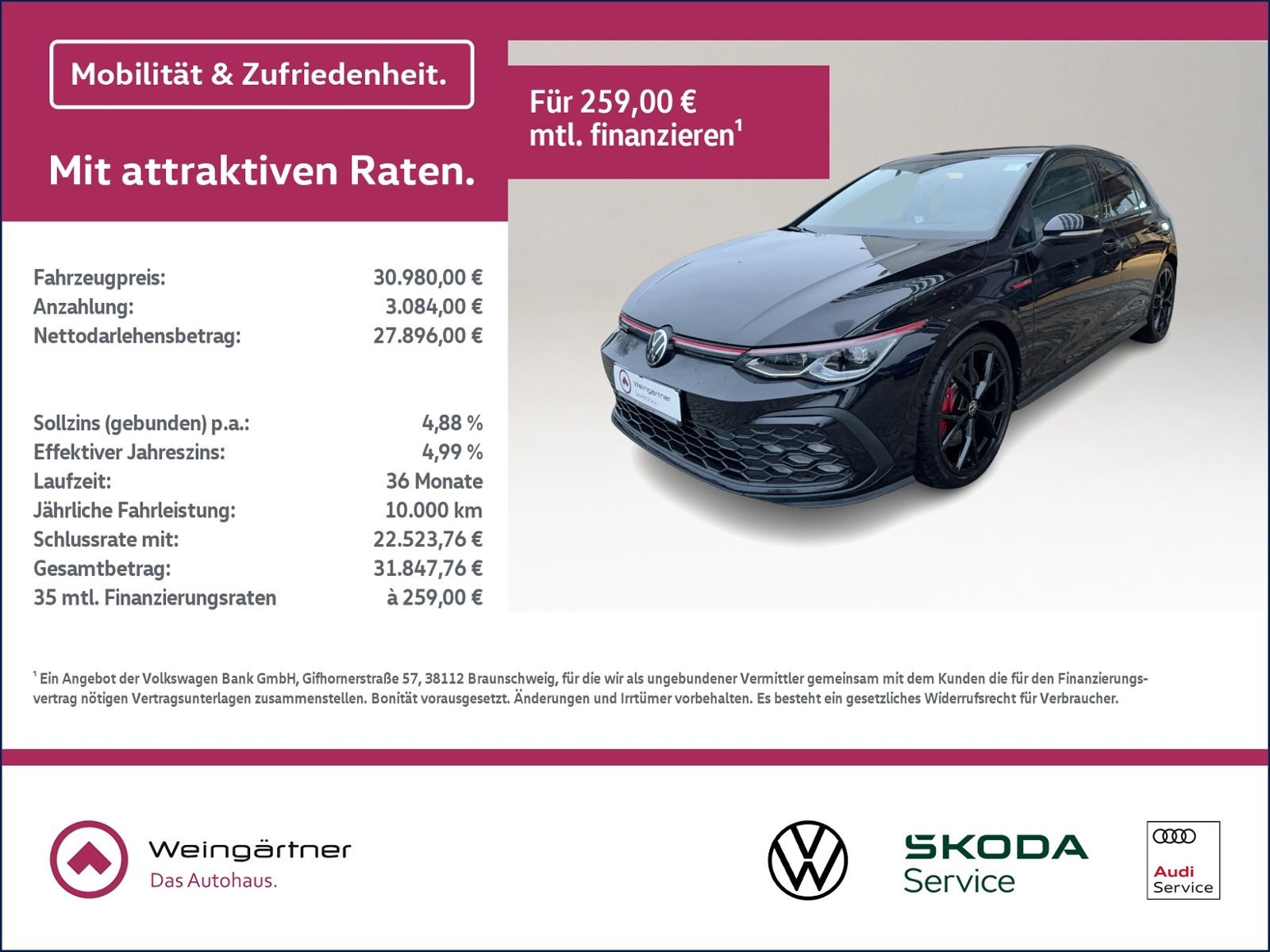 Golf VIII GTI, Leder, IQ-Light, Head-up,Technikp