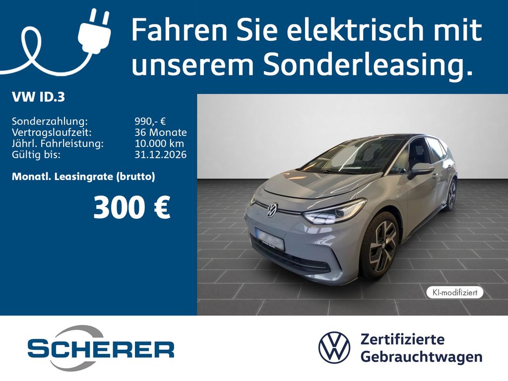 Volkswagen ID.3 Pro 58 kWh | SOH 91% | 19" in Anthrazit/gla