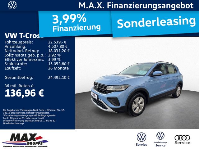 T-Cross 1.0 TSI LIFE +LED+NAVI+IQ.DRIVE+ACC+ALU+