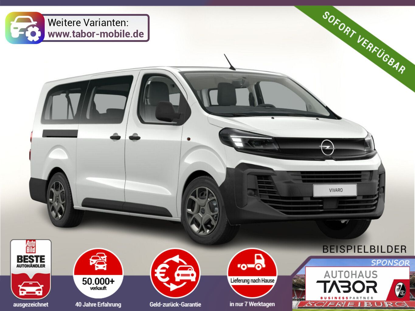 Opel Vivaro Kombi XL 2.0D 177 AT8 9S Klimaaut VollLED