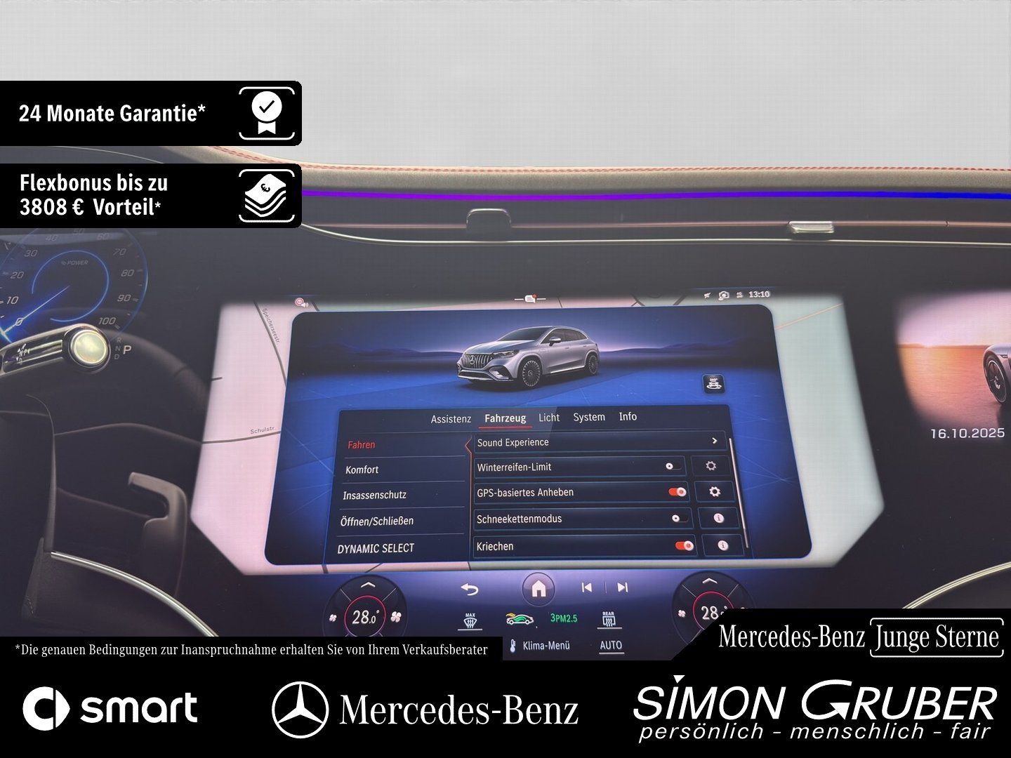 Fahrzeugabbildung Mercedes-Benz EQE 43 4M SUV AMG Night Pano HUD Sitzklima Nappa